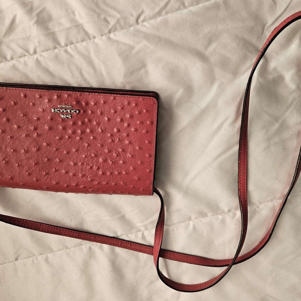 Coach Red Leather Crossbody Bag